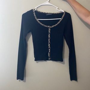 Cute cheetah print brandy Melville top!